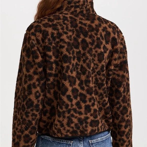 AYR Brown Leopard Print Teddy Jacket - Picture 2 of 7